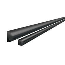 Ochrana stěn a rohů, pryžový nárazník Dual Colour – černá, 60×30×3500 mm