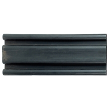 Ochrana stěn a sloupů, pryžový nárazník Rubber E – černá, 1000×150×30 mm