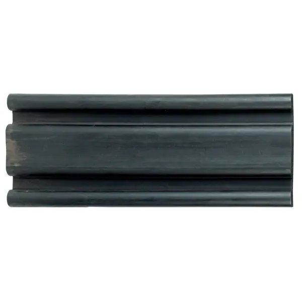 Ochrana stěn a sloupů, pryžový nárazník Rubber E – černá, 1000×200×30 mm