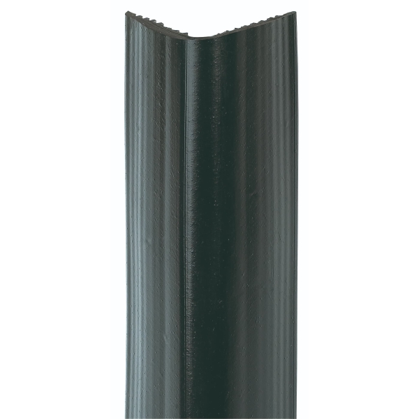 Ochrana stěn a sloupů, rohový pryžový nárazník Rubber – černá, 1000×100×100 mm