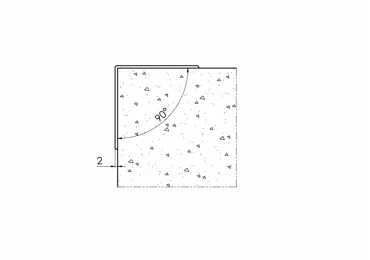 Ochranný rohový profil 90° – PVC