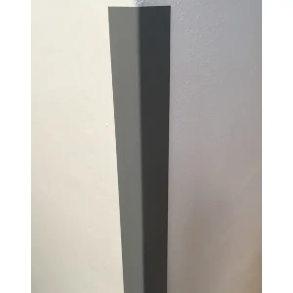 Ochranný rohový profil 90° – šedá, 65x65×3000 mm