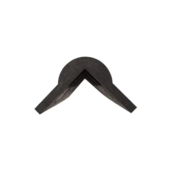 Ochranný rohový profil Economic – recyklovaná pryž, černá, 1000×105×14 mm