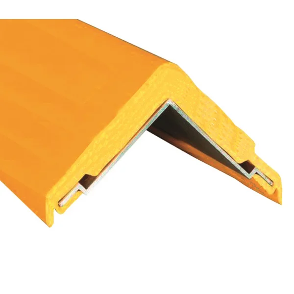 Ochranný rohový profil RubberAlu – pryž s hliníkovým profilem, 1140×50 mm