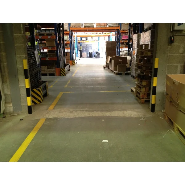 Ochranný rohový profil RubberAlu – pryž s hliníkovým profilem, 1140×50 mm