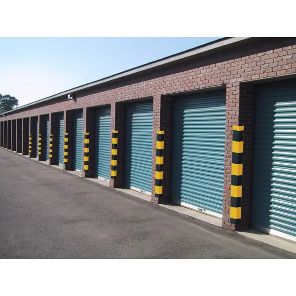 Ochranný rohový profil RubberAlu, zaoblený – pryž s hliníkovým profilem, 1140×50 mm