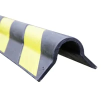 Ochranný rohový pryžový profil Rubber 800, zaoblený – žluto-černá