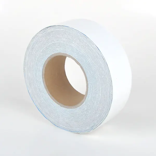 Odolná, ohebná podlahová páska s hladkým povrchem WT-5846 – PU, bílá, 100 mm × 25 m