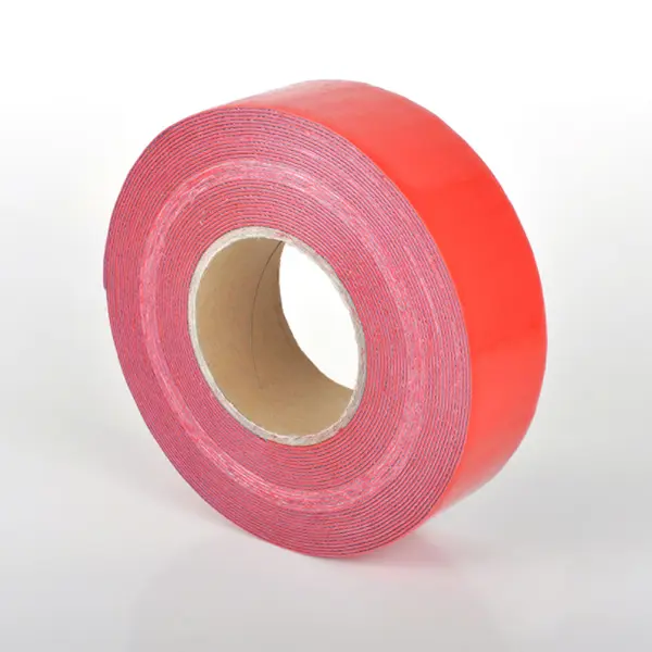 Odolná, ohebná podlahová páska s hladkým povrchem WT-5846 – PU, červená, 100 mm × 12,5 m