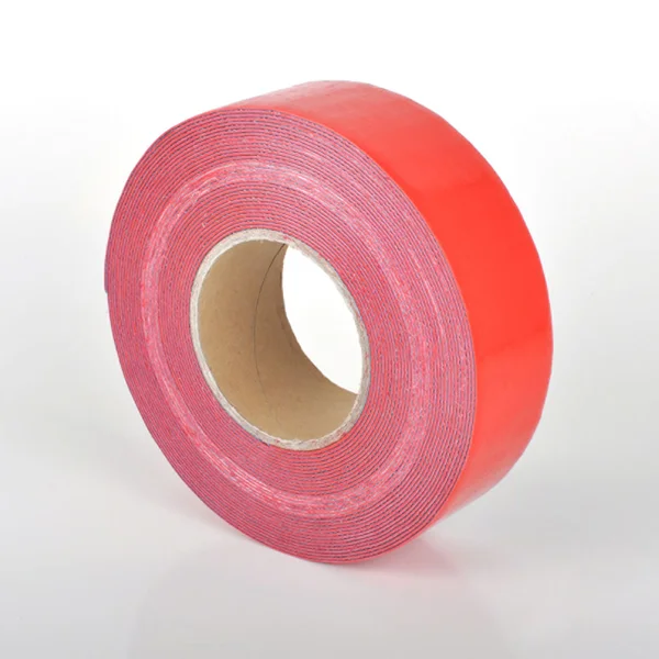 Odolná, ohebná podlahová páska s hladkým povrchem WT-5846 – PU, červená, 100 mm × 25 m