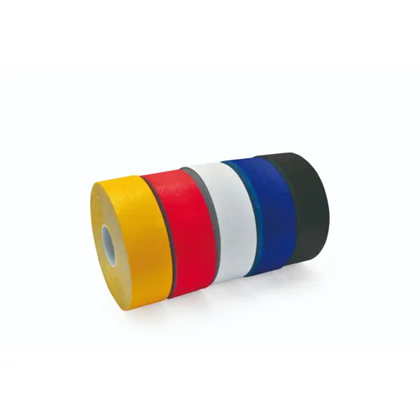 Odolná, ohebná podlahová páska s protiskluzovým povrchem WT-5845 – PU, černá, 50 mm × 12,5 m