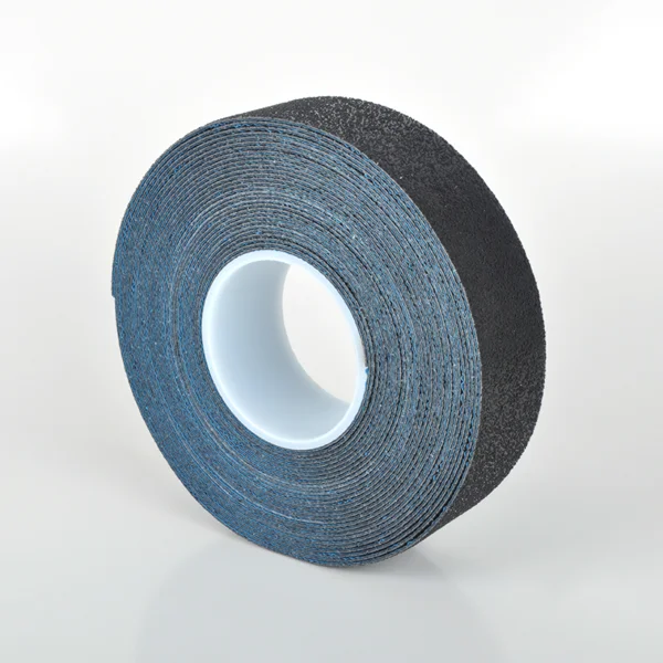 Odolná, ohebná podlahová páska s protiskluzovým povrchem WT-5845 – PU, černá, 75 mm × 12,5 m