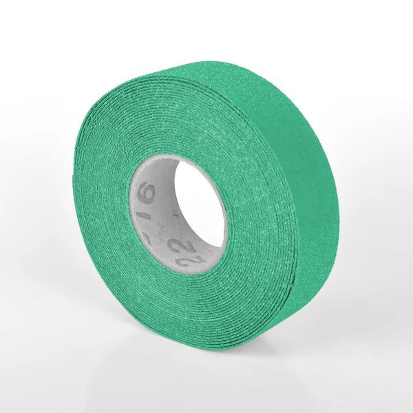 Odolná, ohebná podlahová páska s protiskluzovým povrchem WT-5845 – PU, zelená, 100 mm × 25 m