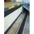 Okopová deska, chránič stěn WallProtec Standard se zaoblenými hranami – plast, šedá, 2000×200×15 mm