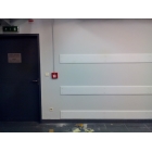 Okopová deska WallProtec Hygienic se zkosenou hranou – plast, bílá/mléčná, 2000×195 mm (2×/–)