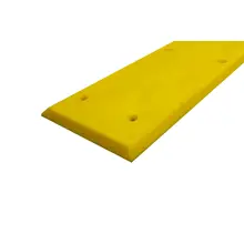 Okopová deska WallProtec Premium se zkosenou hranou – plast, žlutá, 2000×195 mm (1×/–)