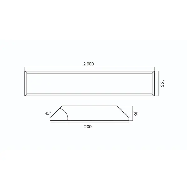 Okopová deska WallProtec Premium, žlutá, se zkosenou hranou - 2x/-