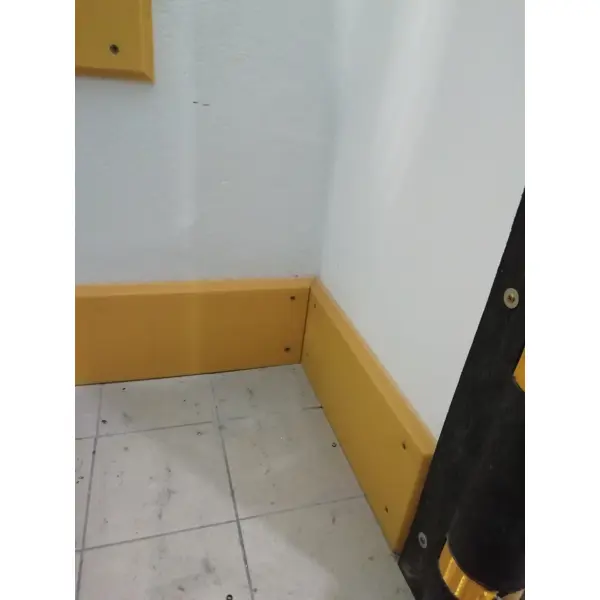 Okopová deska WallProtec Premium, žlutá, se zkosenou hranou - 2x/-