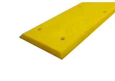 Okopová deska WallProtec Premium se zkosenou hranou – plast, žlutá