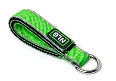 Opasková kotevní smyčka NLG s nosností 10 kg, zesílená – nylon, zelená