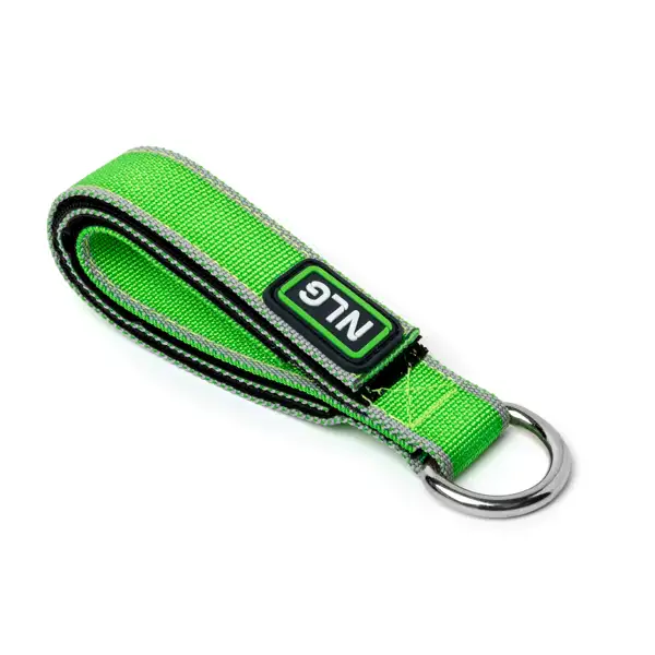 Opasková kotevní smyčka NLG s nosností 10 kg, zesílená – nylon, zelená