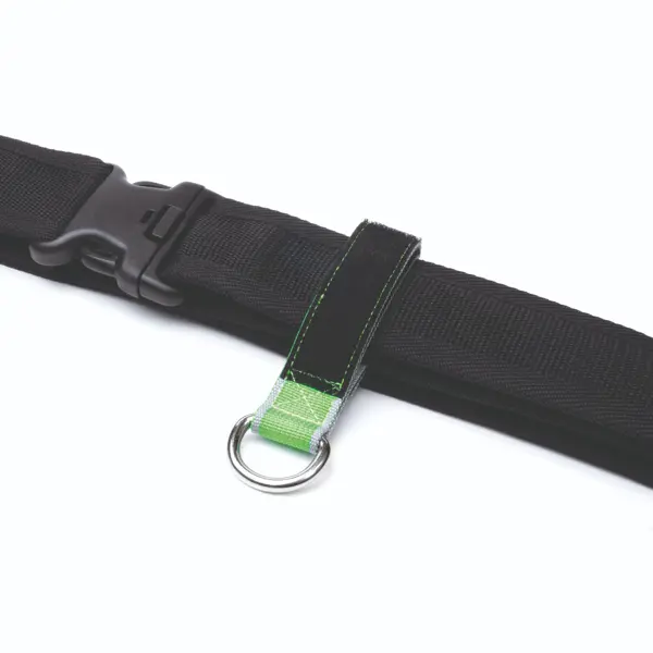 Opasková kotevní smyčka NLG se suchým zipem s nosností 3 kg – nylon, zeleno-černá