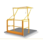 Otočná paletová branka na rampy Vario 10 – pro palety 1600×1200×1400 mm, vnější š.1600 mm