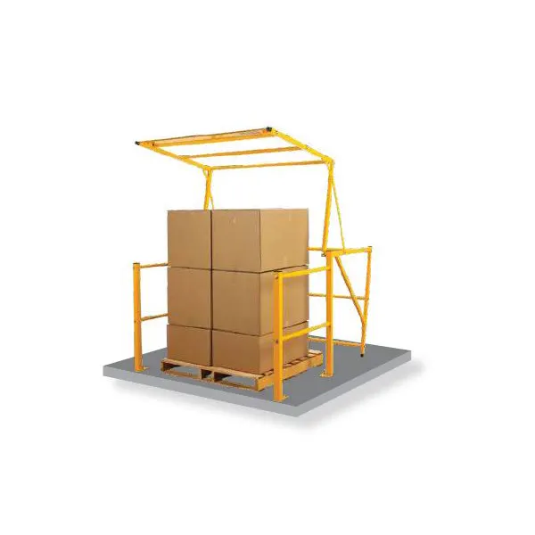 Otočná paletová branka na rampy Vario 10 – pro palety 1600×1600×1400 mm, vnější š.2000 mm