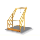 Otočná paletová branka na rampy Vario 22 – pro palety 2200×1200×1300 mm, vnější š.1600 mm