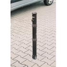 Ozdobný sloupek ANTIK – kov, černo-měděná, 1050 mm, pevný k zabetonování