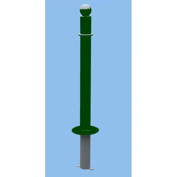 Ozdobný sloupek SIMPLE – kov, 1170 mm, pevný k zabetonování