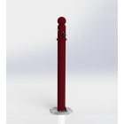 Ozdobný sloupek SIMPLE – kov, 920 mm, sklopný