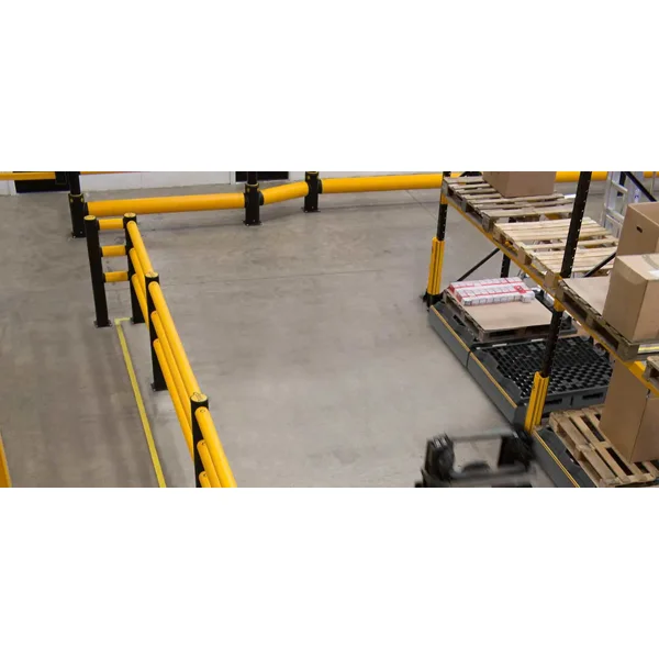 Paletová podesta UnderGuard – PP, černá, 1200×1000 mm