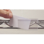 Papírové vkládací štítky pro samolepicí a magnetické kapsy – 25×100 mm, balení 100 ks