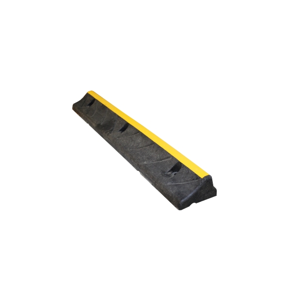 Parkovací doraz pro osobní automobily a dodávky WheelStop 1000 – 1000×140×80 mm, černo-žlutá