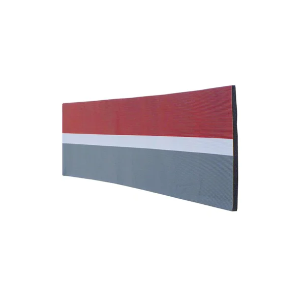 Pěnový nástěnný ochranný samolepicí profil SoftBumpers – 5000×300 mm, červeno-bílo-šedá