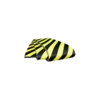 Pěnový nástěnný ochranný samolepicí profil SoftBumpers – 5000×300 mm, žluto-černá