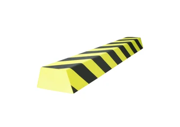 Pěnový ochranný samolepicí profil SoftBumpers, 1000×80 mm, žluto-černá