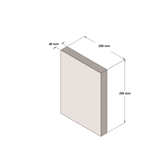 Pěnový ochranný varovný samolepicí profil SoftBumpers – 350×200 mm, červeno-bílá