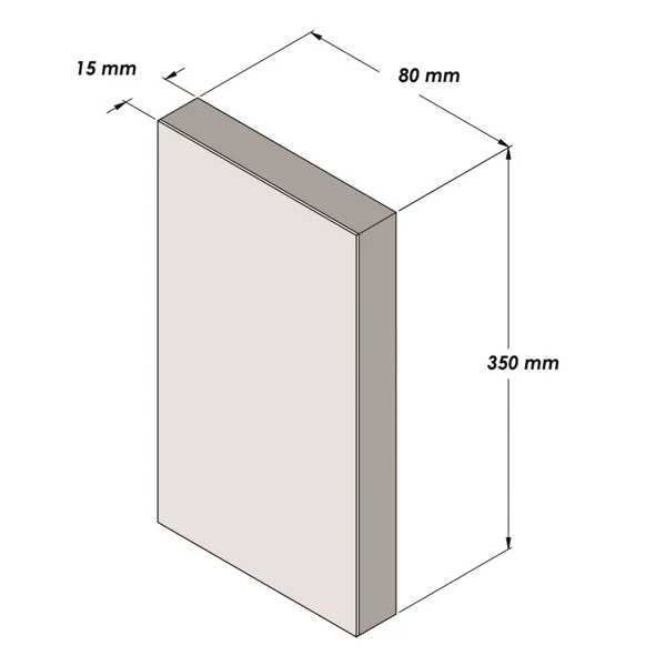 Pěnový ochranný varovný samolepicí profil SoftBumpers – 350×80 mm, červeno-bílá