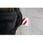 Pěnový ochranný varovný samolepicí profil SoftBumpers – 350×80 mm, červeno-bílá