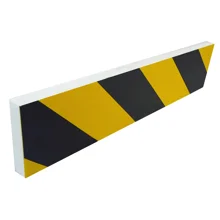 Pěnový ochranný varovný samolepicí profil SoftBumpers – 350×80 mm, žluto-černá