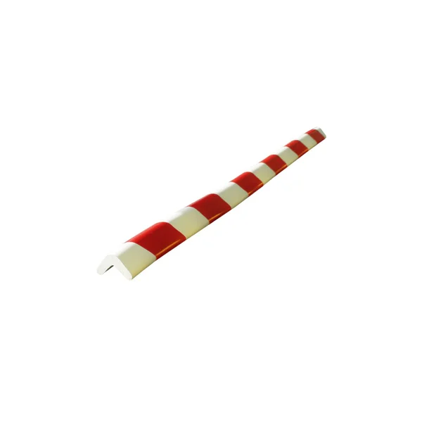 Pěnový ochranný varovný samolepicí rohový profil SoftBumpers – 750×30 mm, červeno-bílá