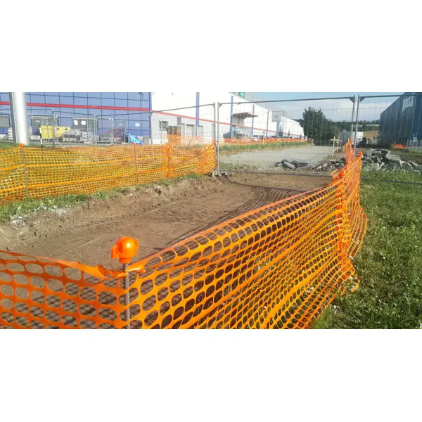 Plastová stavební síť Baunet Economic – oranžová, 1,8×50 m