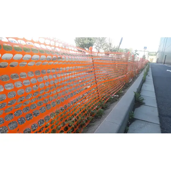 Plastová stavební síť Baunet Economic – oranžová, 1,8×50 m