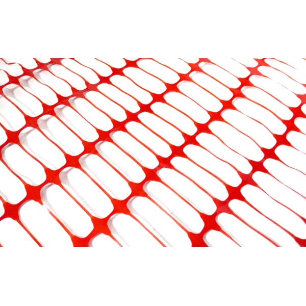 Plastová stavební síť Baunet Forte M – oranžová, 1,2×50 m