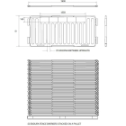 Plastový mobilní plot, bezpečnostní zábrana EnduraFence – 2000×2000 mm