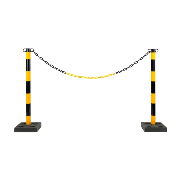 Plastový řetěz – žluto-černá, 25 m × 7,5 mm