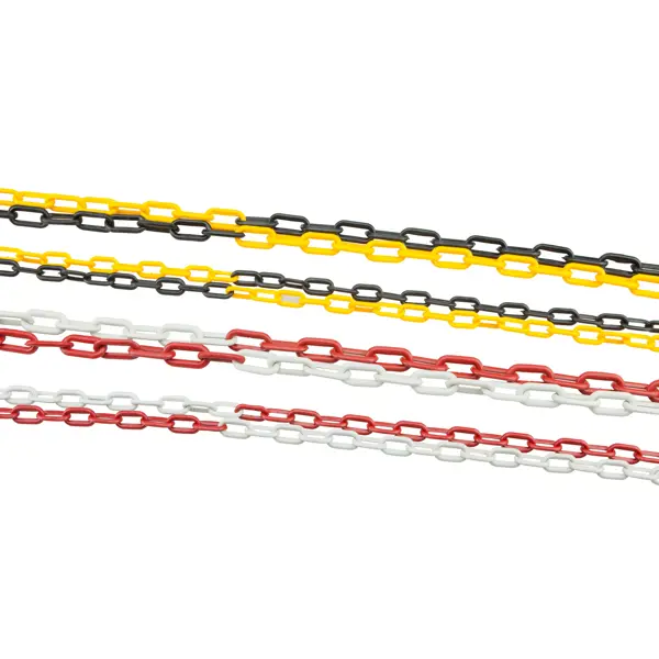 Plastový řetěz – žluto-černá, 25 m × 7,5 mm