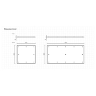 Pláty pod návěs Trailer Plate – žlutá, 990×990×15 mm, 8× předvrtaný otvor